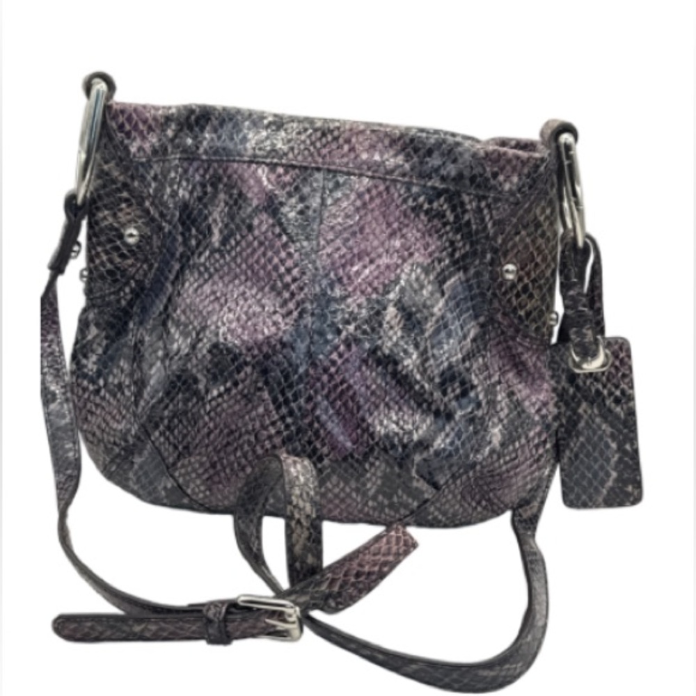 B. Makowsky Purple Snakeskin Bag